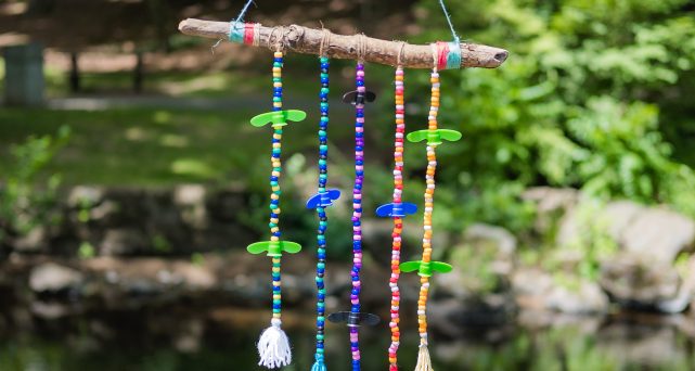 DIY Beaded Wind Chime  Wind chimes craft, Diy wind chimes, Summer arts and  crafts